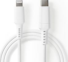 Kabel USB Nedis Lightning - USB-C 1 m White (CCGW39650WT10) | CCGW39650WT10 | 5412810315505