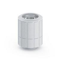 Bitspower Artemis tiesi jungtis, G1/4 colio išorinis sriegis iki 16/10 mm, pasukama – smėliasrove apdorota sidabrinė