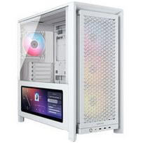 Corsair FRAME 4000D LCD RS PC-Case, Midi-Tower, ATX, ARGB, Tempered Glass – White