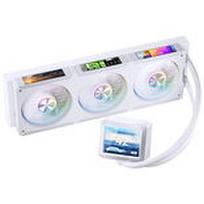 Jonsbo TF3-360SCW AiO Watercooler, ARGB, 3.5” + 3x 3.38” LCD – 360mm, white