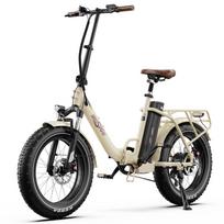 Elektrinis dviratis Onesport OT16 Max 500W variklis 20  storos padangos sulankstomas E-bike 48V 18AH su Bluetooth APP Maksimali apkrova 120Kg juoda