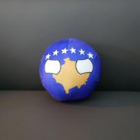 20/10cm Kosovo pliušinis žaislas Countryball kimštas lėlės pakabukas namų dekoracija