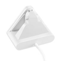 Meta Wayfarer išmaniųjų akinių įkrovimo dokas su LED indikatoriumi, daugialypė apsauga, nešiojama kelioninė įkrovimo stotelė, Type-C adapteris balta