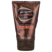 Just for Men, Control GX, Pilkų plaukų mažinantis barzdos prausiklis, 4 fl oz (118 ml)