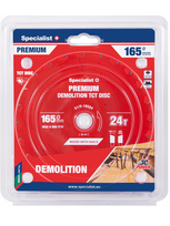 Specialist+ Pjovimo diskas 165x24Tx20mm, Demolition PREMIUM, SPECIALIST+