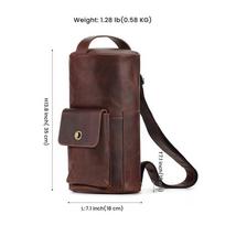 Men's Leather Chest Crossbody Bag