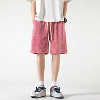 Nudėvėti vasariniai šortai vyrams medvilniniai su raišteliu Harajuku laisvi sportiniai šortai vyriški kasdieniai trumpi kelnės Streetwear 5XL mėlyna