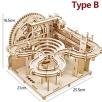 3D medinis galvosūkis, marmurinės trasos, mechaniniai galvosūkiai, savarankiškai surenkamas žaislas, STEAM edukaciniai žaislai, modelių konstravimo rinkiniai vaikams, suaugusiems, dovana