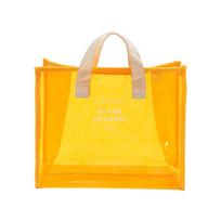PVC Handheld Swimming Bag Portable Clothing Storage Bag Fashionable Transparent Waterproof Beach Portable Travel Bag 35cm*15cm*28cm violetinė