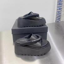 Moterų šlepetės Vasarinės platformos Apvalus priekis Moteriškos basutės Juodos Rožinės Aukštakulniai Platforma Suknelė Moteriškos šlepetės Zapatillas De Mujer 35 juoda