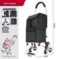 OEING Portable Folding Shopping Cart Standard juoda spalva