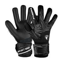 Goalkeeper Gloves Latex Football Wrist Strap Kids Adults Anti-Slip Protection Soccer Strong Grip Match Training Goalie Glove Size 6 juoda