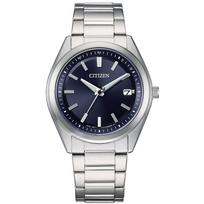 Citizen Kolekcija AS1080-65L Eco-Drive Radijo bangomis valdomas laikrodis Mėlynas ciferblatas Safyro stiklas Vyriškas tamsiai mėlyna