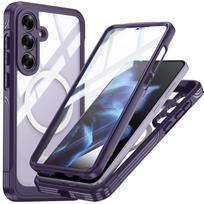 For Samsung S25FE Phone Case, Ultra-thin Transparent Wireless Magnet, Drop-proof, Scratch-proof, Dust-proof, and Shockproof Galaxy S25 FE mėlyna