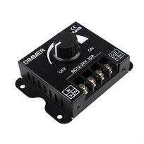 12-24V 30A LED šviesos reguliatorius Tolygus pritemdymas PWM pritemdymo jungiklio rankenėlė Rankinis ryškumo reguliatorius juoda