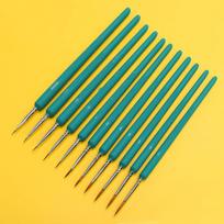 11Pcs Miniature Hook Line Pen Art Painting Brushes Paint Brush Gouache Watercolor Oil Paints Artists Hand Painted YSL 11pcs juoda