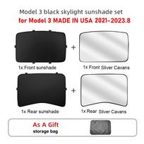 Saulės skydelis Tesla Model 3+ Highland 2025 Stiklinio stogo saulės skydelis Stoglangio žaliuzė Šėlinimo modelis 3 2025 Priekiniai galiniai stogo priedai