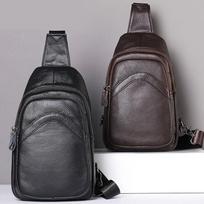 Men's Genuine Leather Casual Sling Bag