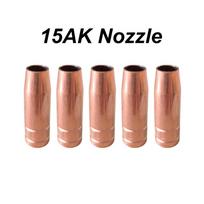 15AK antgalis raudonas varinis MIG degiklis MAG suvirinimo pistoletas sunaudojamas skydas 5PCS