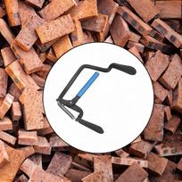 Nešiokite plytų akmens gnybtą Stabilų sienos keltuvą Kėlimo statybos įrangą 15cm