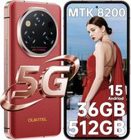 Oukitel WP210 5G 36GB+512GB 8800mAh 6.7  Ekranas 108MP Android 15 Mobilusis Telefonas raudona