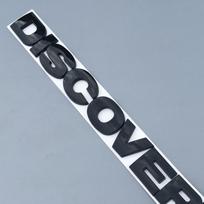 DIS COVERY kapoto galinio bagažinės logotipas lipdukas apvalus šriftas raidė emblema ženkliukas automobilio stiliaus aksesuarai DISCOVERY4 trunk juoda