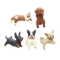 5 Pcs Mini Cute Monitor Decor Plastic Dog Dog Computer Figurine Car Dashboard Accessories