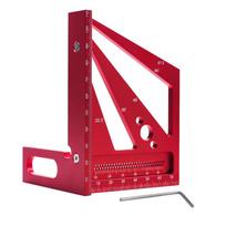 3D Multi-Angle Measuring Ruler Versatile Woodworking Tool Hole Rulers with Preset Angles for Imperial mėlyna