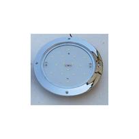 LED Round Shape Roof Ceiling Light with Chrome Body Suitable for Caravan Buses Campervan Boats and Coaches (24v)