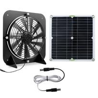 100W 12V saulės energijos ventiliatoriaus rinkinys IP65 atsparus vandeniui saulės vėdinimo ventiliatoriai saulės skydelio rinkinys su dvigubu ventiliatoriumi vištidėms šiltnamiams juoda