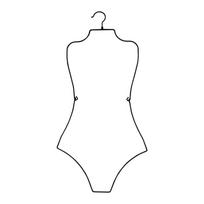 Corrosion Resistant Swimsuit Drying Rack Secure Grip for Poolside Swimwear Care Body Shape Lingerie Hanger auksas