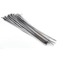 Multipurpose Self-Locking Metal Stainless Steel Cable Ties for Vehicles, Roof Cables, 7.9mm x 500mm