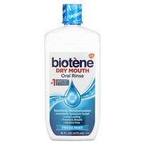 Biotene burnos priežiūros produktai, burnos skalavimo skystis nuo burnos džiūvimo, gaivus mėtos skonis, 16 fl oz (473 ml)