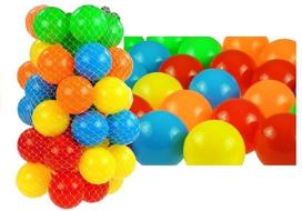 50 vnt. spalvotų plastikinių kamuoliukų rinkinys