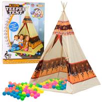 Indiško tipo TIPI palapinė su 60 kamuoliukų rinkiniu