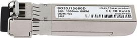 Kompatibler Alcatel-Nokia 3HE09329AA BlueOptics SFP+ Transceiver, LC-Duplex, 10GBASE-ZR, Singlemode Fiber, 1550nm, 80KM, DDM, 0°C/+70°C (3HE09329AA-BO)
