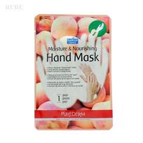 „PUREDERM Moisture & Nourishing Hand Mask Peach“ drėkinamoji ir maitinamoji rankų kaukė, 1 vnt.