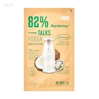 „MISSHA Talks Vegan Squeeze Sheet Mask Mega Nutritious“ maitinamoji lakštinė veido kaukė, 27 g