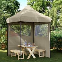 Šventės palapinė Taupe 200 x 200 x 306 cm Oksfordo audinys