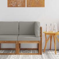 Lauko kampinė sofa Kietos akacijos mediena Natūrali