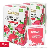 Spanguolių ir Granatų vaisių arbata, maišeliuose (popieriniuose vokuose), Tarlton, 2x(1,5g x 20vnt.)