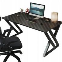 Juodos spalvos modernus žaidimų kompiuterio stalas, skirtas žaidėjams, palėpės stalas 120 cm