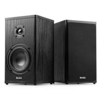 „Audizio BS20“ aktyvių lentyninių garsiakalbių komplektas su baterija, antracito spalvos