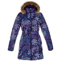 Huppa Mergaičių žieminis paltas YACARANDA, dark lilac pattern, 116