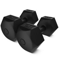 Bituminiai hanteliai pratimams 2 × 7 kg – treniruotėms namuose ir sporto erdvėse