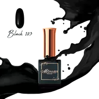 Monarx Black 103 – Gelinis nagų lakas