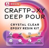 Craftpoxy Deep Pour Skaidri epoksidinė derva 1,5kg