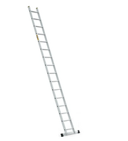 DRABEST PRO aliuminio kopėčios, 16 pakopų, 150 kg (DR-AL-DP-PRO-1X16-2K+H)