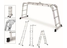 Universalios aliuminio kopėčios, Drabest HOME 4x3, 125 kg