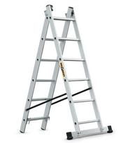 Daugiafunkcinės aliuminio kopėčios, Drabest HOME 2x6, 150 kg